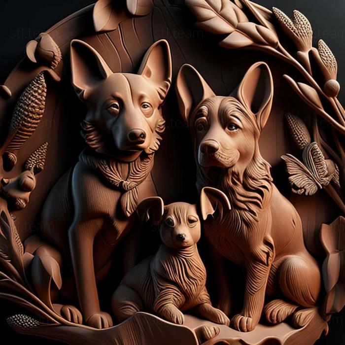 3D model dogs (STL)